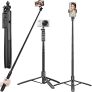 Mobilife Long Selfie Stick Tripod 61″ Extended Bluetooth Remote Aluminum Mobile Tripod