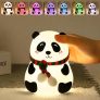 One94Store Rechargeable Silicone Panda Night Light for Kids