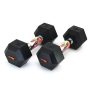 RUBX Rubber Coated Professional Exercise Hex Dumbbells (Pack Of 2) 5 Kg X 2Pc