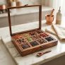 TOM Taste of Maa Sheesham Wooden Masala Box for Kitchen