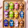 Toy Imagine Pack of 12 Face Changing Cartoon Keychain Return Gifts
