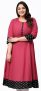 Yash Gallery Women’s Cotton Relaxed Fit Anarkali Slub Printed Kurta