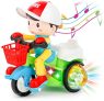 Zest 4 Toyz Stunt Tricycle Bump and Go Musical Toy